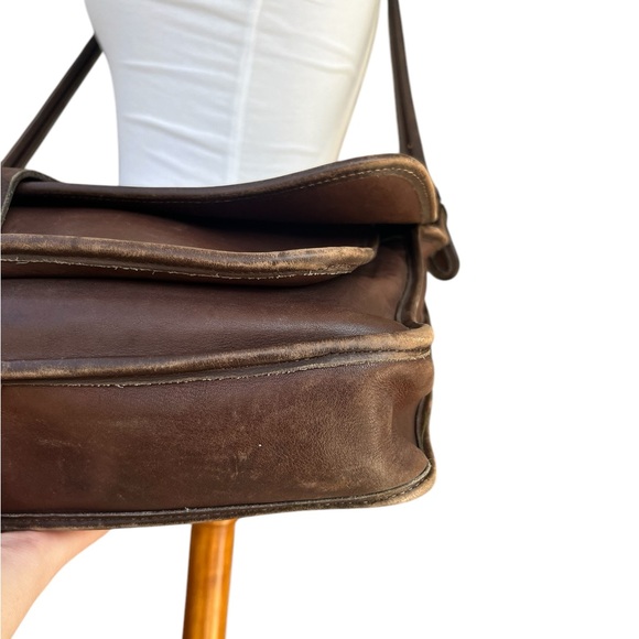 Vintage Coach 5180 Metropolitan Briefcase Bag Messenger Mahogany Brown Leather - Picture 10 of 16